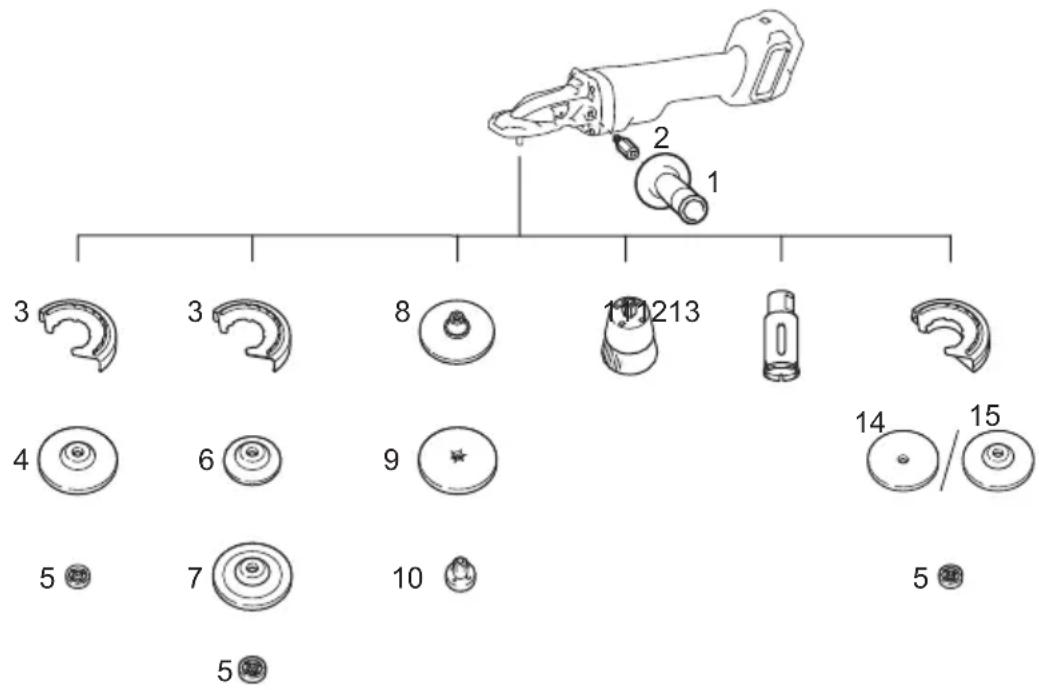 MAKITA GA055G - Accesorios-optionales - 2