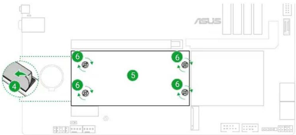 ASUS TUF Gaming B850M-Plus WIFI7 - M.2\_2/M.2\_3スロットにM.2 SSDを取り付ける - 4