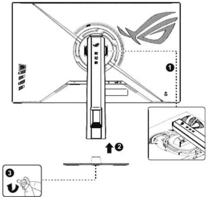 ASUS ROG Strix XG27ACMES - Pour assembler le moniteur : - 2