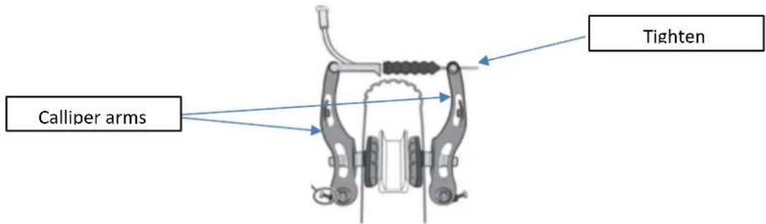 SHARP BK-CD04E - Adjusting the V-brakes - 1