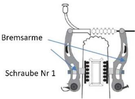 SHARP BK-CD04E - Einstellung der V-Brake - 1