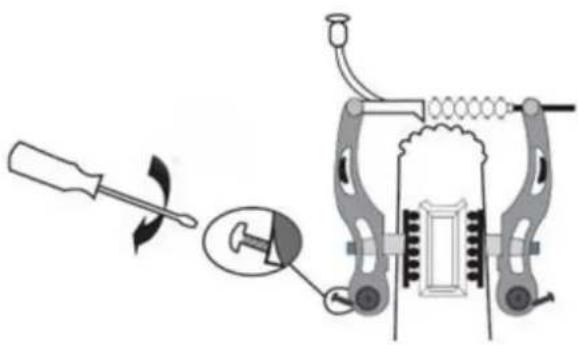 SHARP BK-CD04E - Einstellung der V-Brake - 4