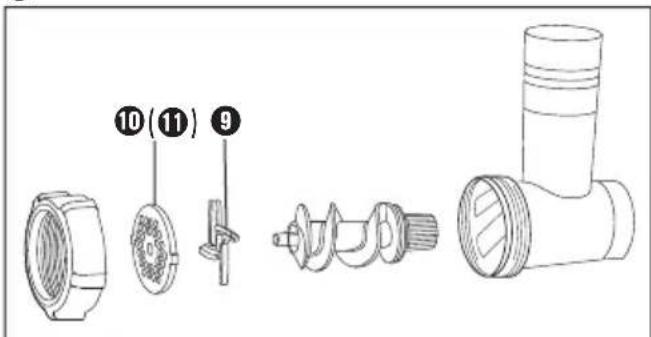 SILVERCREST SFW 300 B1 - Assembling the meat grinder - 1