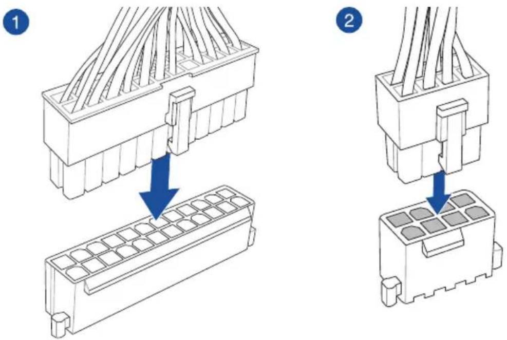 ASUS ROG STRIX B360-H GAMING - Connexion d'alimentation ATX - 1