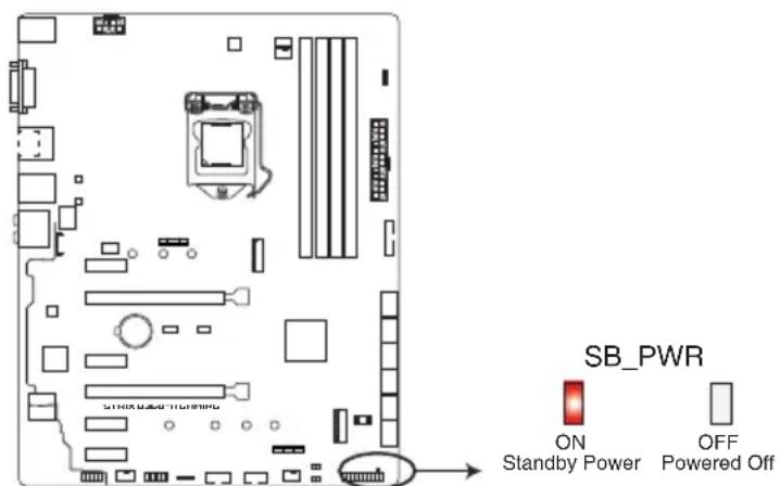 ASUS ROG STRIX B360-H GAMING - LED d'alimentation - 1