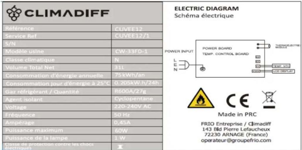 CLIMADIFF CUVEE18 - DATOS TÉCNICOS - 1
