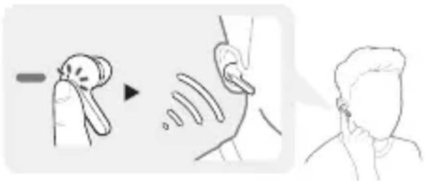 LG TONE Free TONE-FP3 - Słuchanie dźwięku otoczenia (LAS) - 1