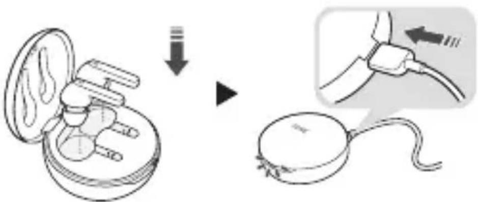 LG TONE Free TONE-FP3 - Opladen via kabel - 1