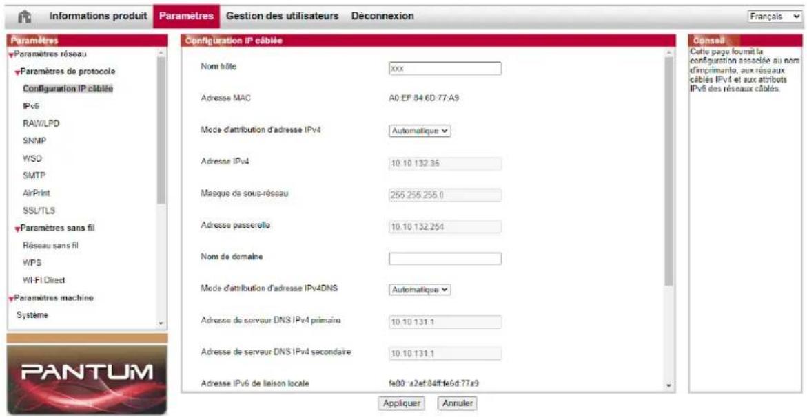 PANTUM M6509 - Serveur Web - 1