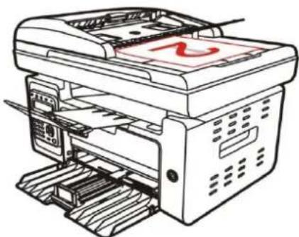 PANTUM M6609 - Étapes à suivre pour utiliser la fonction de copie manuelle d'originaux en mode recto-verso - 2