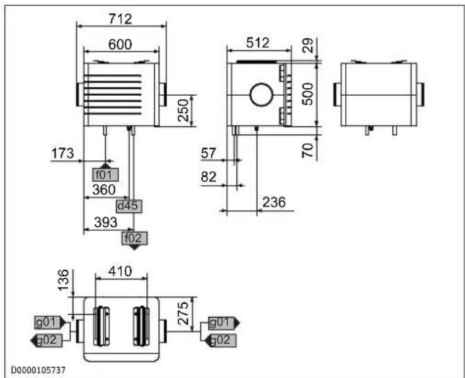STIEBEL ELTRON LWF AR 1.5 - Dimensions and connections - 2