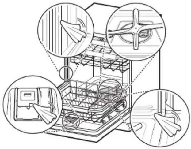 LG DF243FW - Netejar l'interior - 1