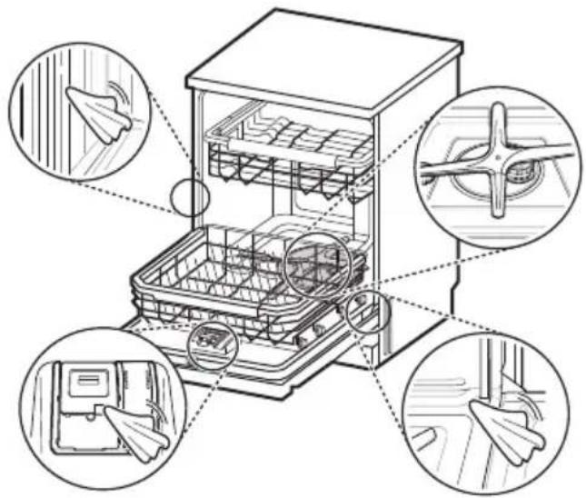 LG DF242FW - Netejar l'interior - 1