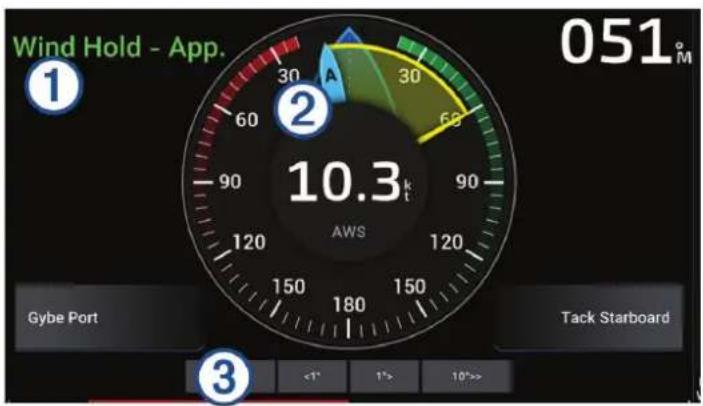 GARMIN GPSMAP 9010xsv - Maintien sous le vent - 1
