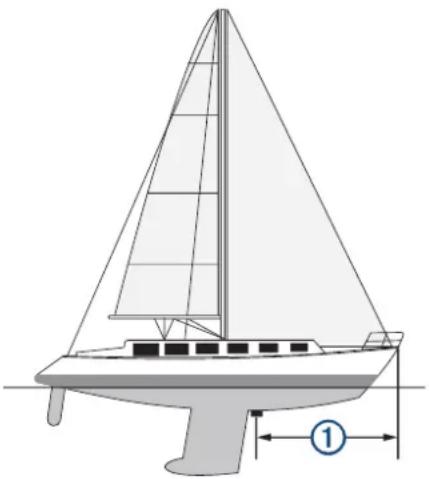 GARMIN GPSMAP 9010xsv - Réglage du décalage d'étrave - 1