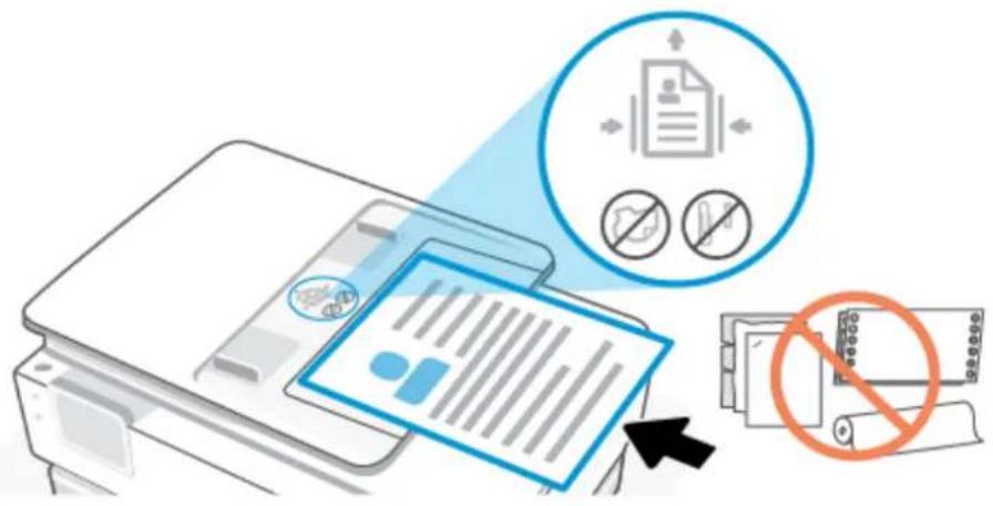 HP ENVY Photo 7934 - Pour charger un original dans le chargeur de documents - 1