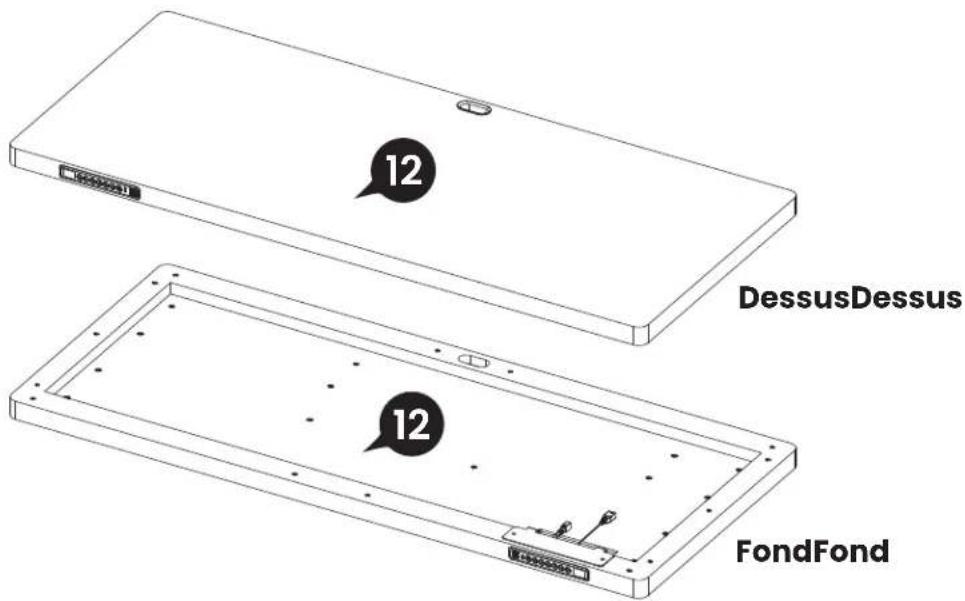 ErgoAV ERDS5-01 - Étape 2 Fixation du Bureau et des autres Pièces - 2
