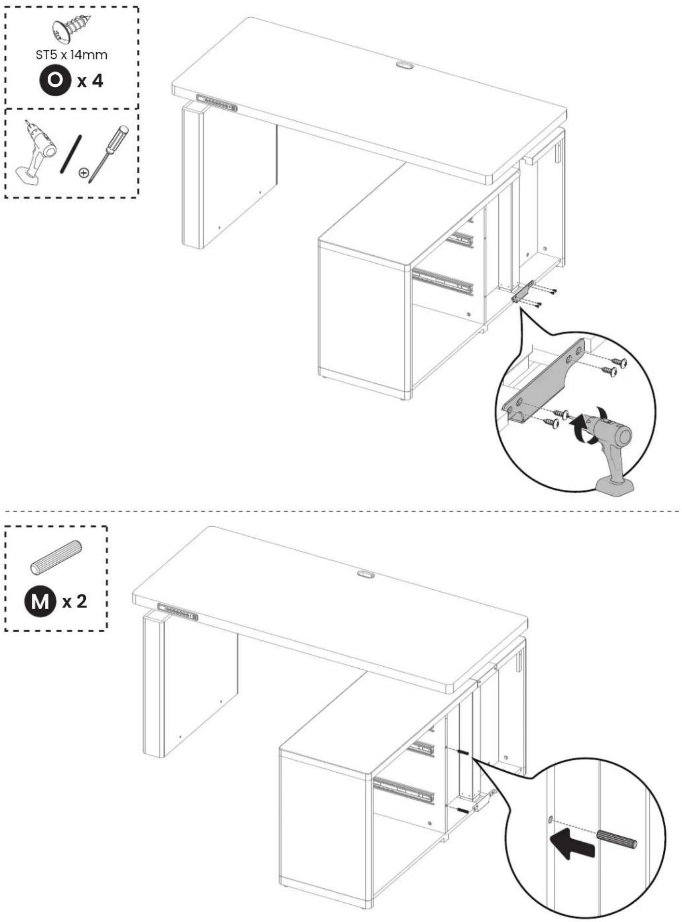 ErgoAV ERDS5-01 - Attaching the Frame to the Cabinet - 3