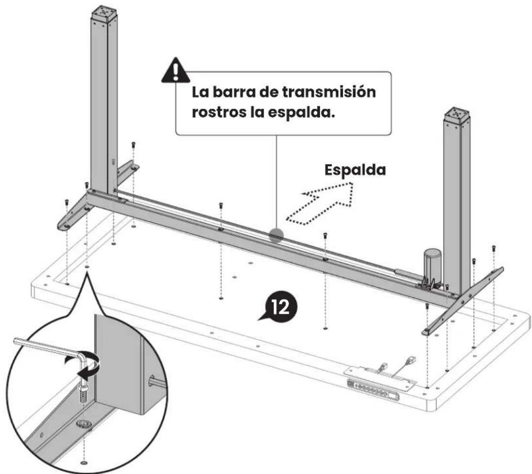ErgoAV ERDS5-01 - Paso 2 Adjuntar el Escritorio y Otras Piezas - 7