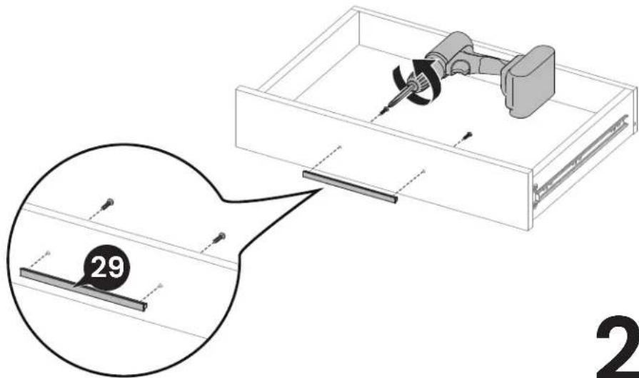 ErgoAV ERDS5-01 - Attaching the Drawers - 17