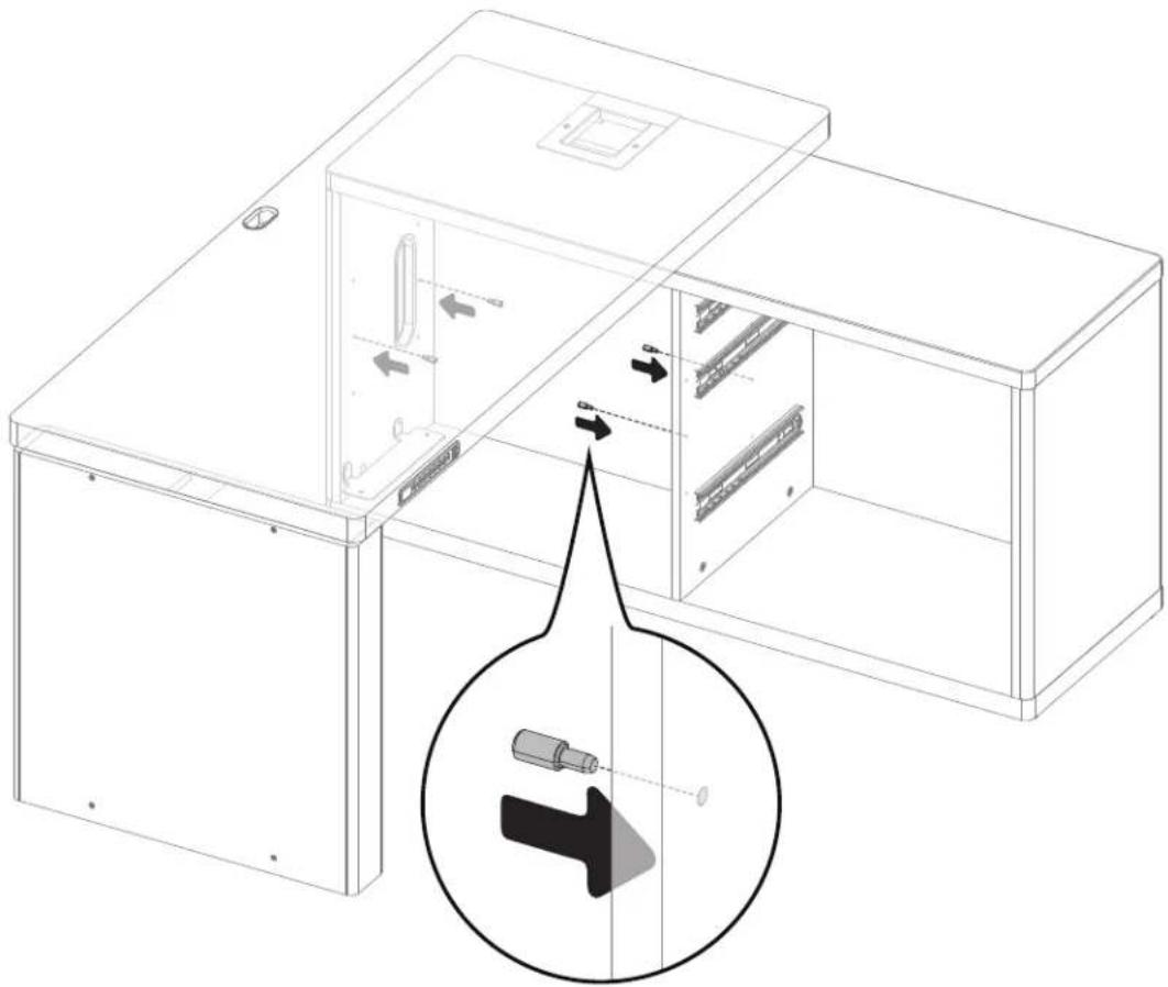 ErgoAV ERDS5-01 - Attaching the Frame to the Cabinet - 15