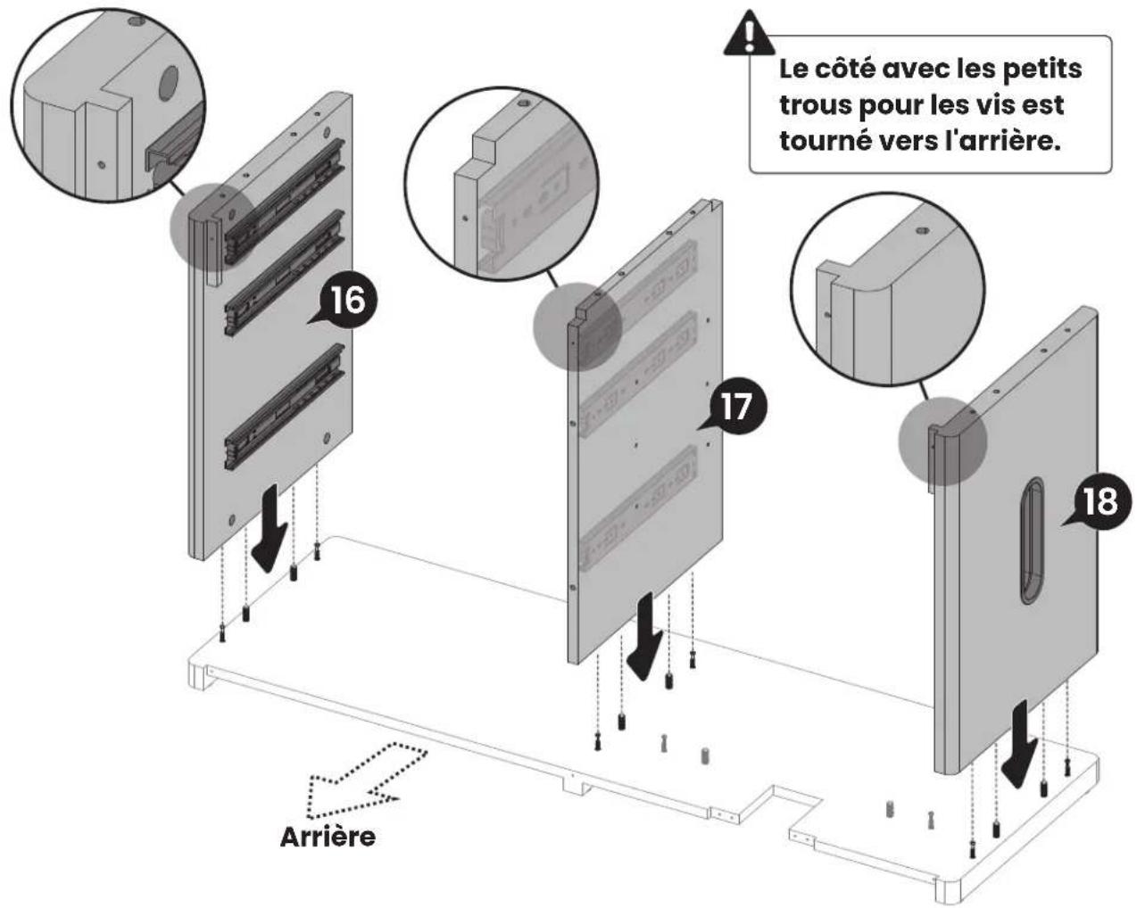 ErgoAV ERDS5-01 - Étape 4 Assemblage du Armoire - 7