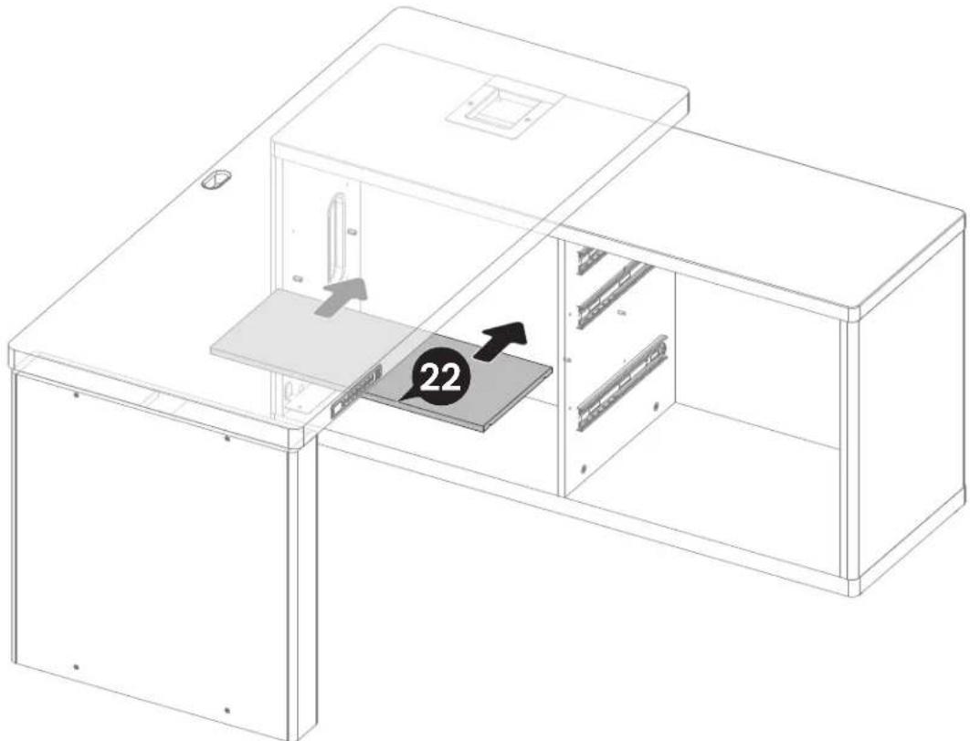 ErgoAV ERDS5-01 - Attaching the Frame to the Cabinet - 16
