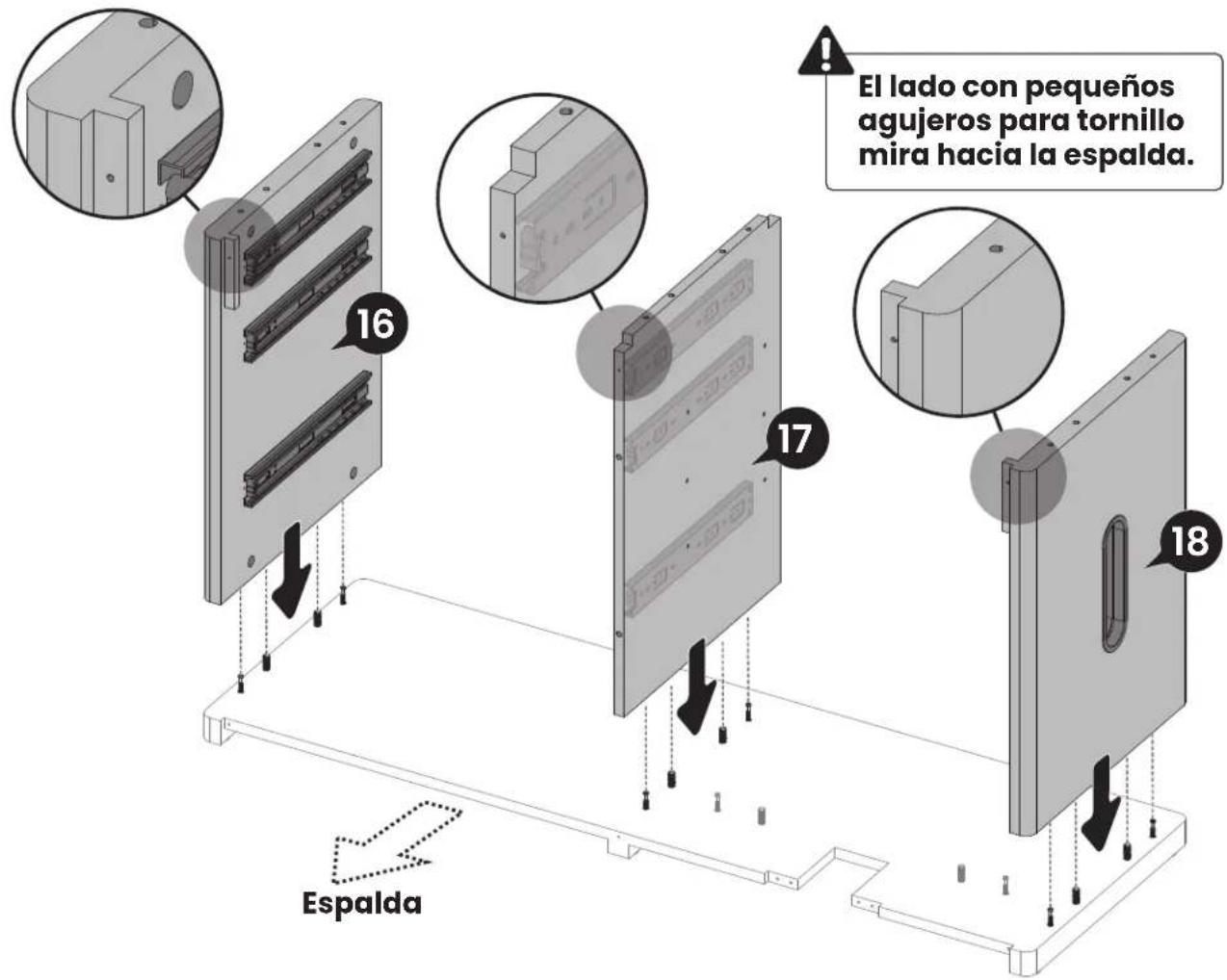 ErgoAV ERDS5-01 - Paso 4 Montando el Gabinete - 7