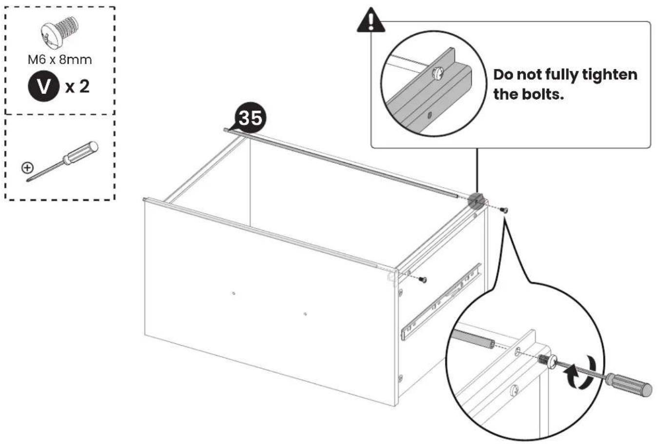 ErgoAV ERDS5-01 - Attaching the Drawers - 24