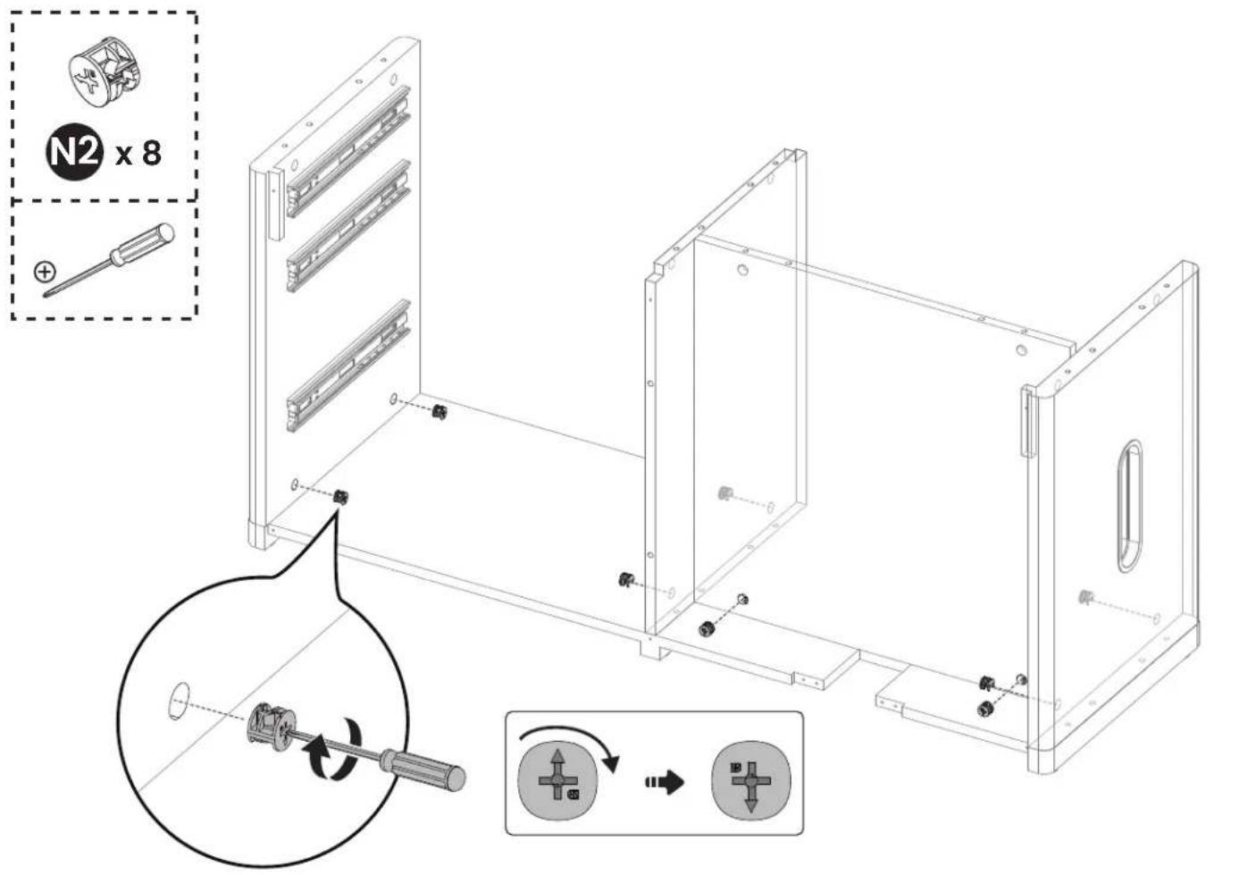 ErgoAV ERDS5-01 - Step 4 Assembling the Cabinet - 9
