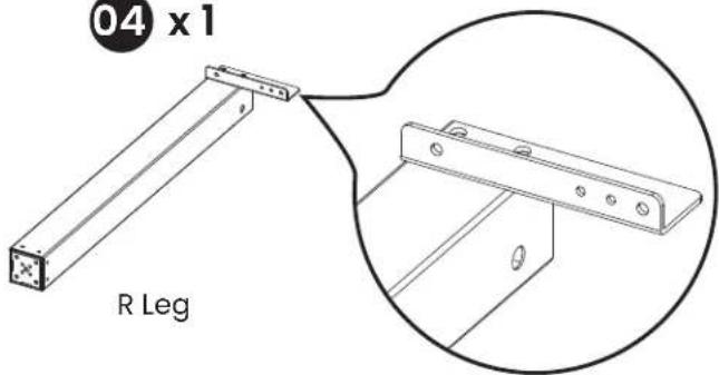 ErgoAV ERDS4-01 - Step 1 Supplied Parts and Hardware - 11