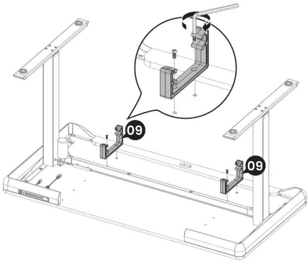 ErgoAV ERDS4-01 - Step 2 Attaching the Desktop and Other Parts - 8