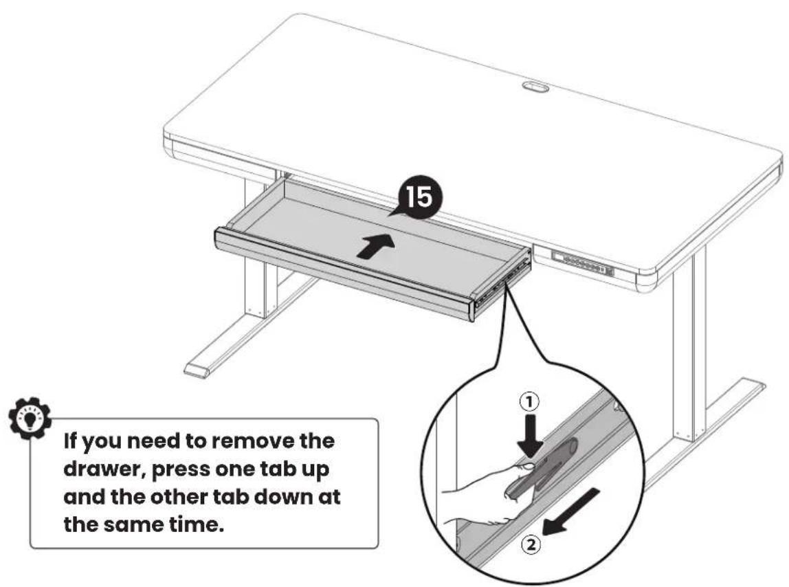 ErgoAV ERDS4-01 - Step 4 Attaching the Drawer - 2
