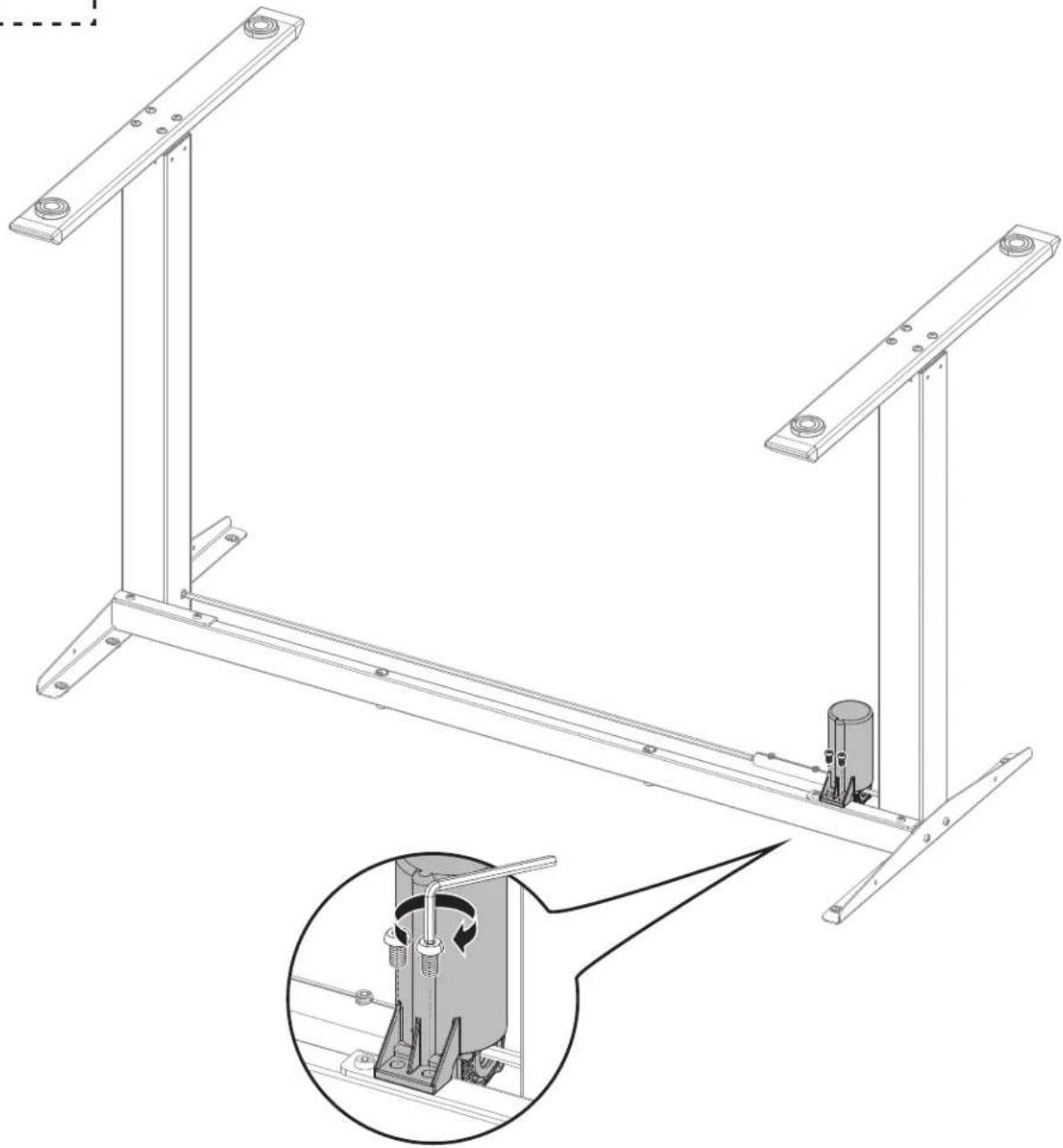 ErgoAV ERDS4-01 - Adjust uneven desk legs if needed: - 11