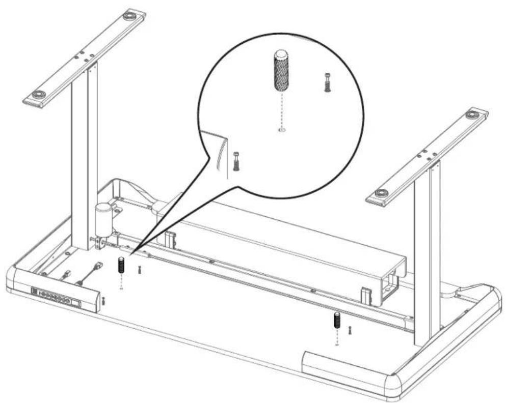 ErgoAV ERDS4-01 - Step 2 Attaching the Desktop and Other Parts - 13