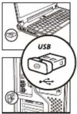 Essentiel B ME_DW - Connecting the mouse via the USB-A receiver - 2
