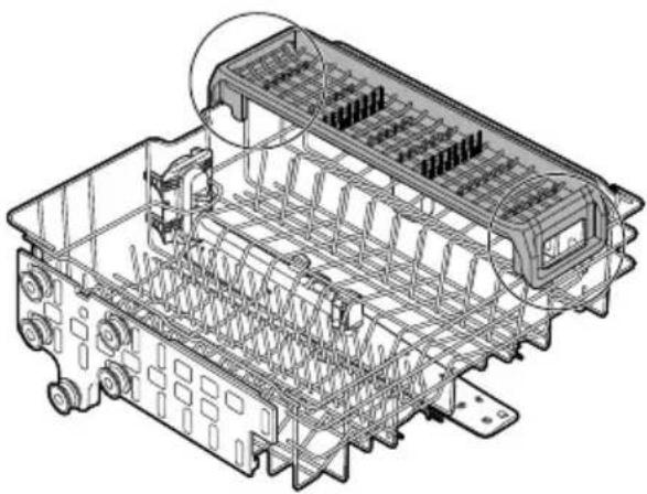 LG DF142FW - Carregar la safata per a coberts - 3