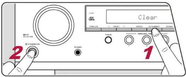 PIONEER VSX-835DAB - Réinitialisation de l'appareil (ceci réinitialise les paramètres de cet appareil sur leur valeur par défaut) - 1