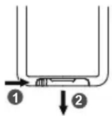 LG CineBeam PU600U - Remplacement de la pile de la télécommande - 1