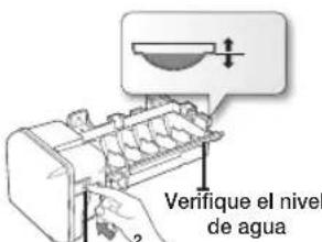 SAMSUNG RSG307AARS - Verifi que lacantidad de agua suministrada a la charola para el hielo. - 2