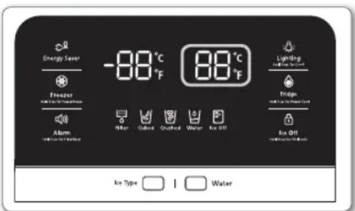 SAMSUNG RSG307AARS - Contrôle de la température du réfrigerateur - 1