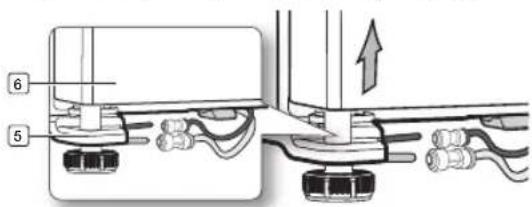 SAMSUNG RSG307AARS - Removing the freezer door - 3