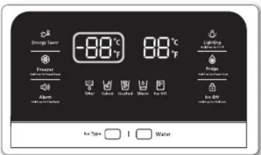 SAMSUNG RSG307AARS - Basic temperature of Freezer and Refrigerator Compartments - 1