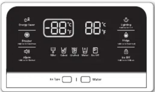SAMSUNG RSG307AARS - Control de la temperatura del congelador - 1