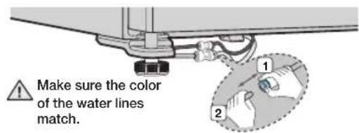 SAMSUNG RSG307AARS - Separating the Water Supply Line from the Refrigerator - 2