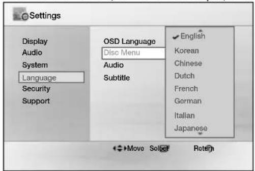 SAMSUNG MX-D830D - Langue - 1