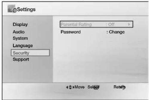 SAMSUNG MX-D830D - Modification du mot de passe - 1