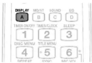 DISPLAY A MO/ST B C EQ D TIMER ON/OFF TIMER/CLOCK SLEEP 1 2 3 DISC MENU TITLE MENU 4 5 6 + REPEAT SYNC MIC VICK