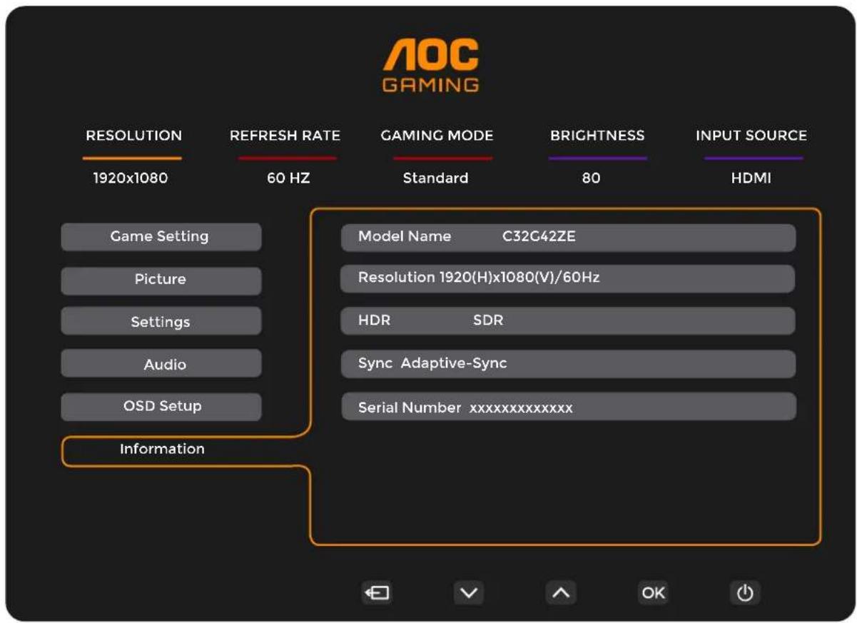 AOC C32G42ZE - Note : - 4