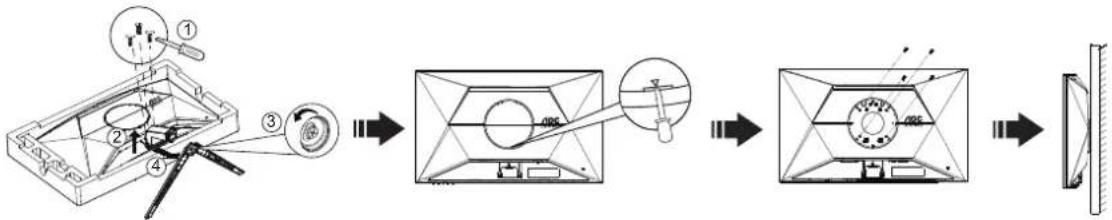 AOC C32G42ZE - Fixation murale - 1